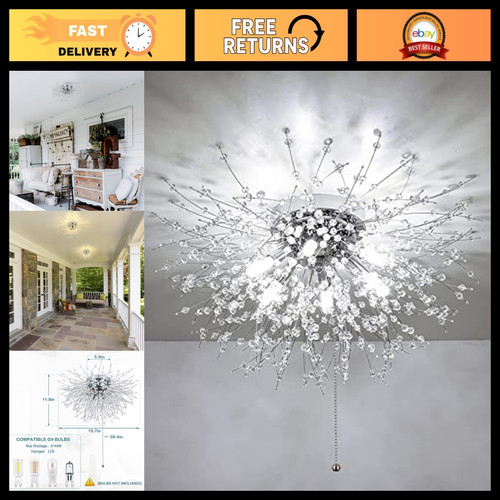 Modern crystal flush mount - flush,