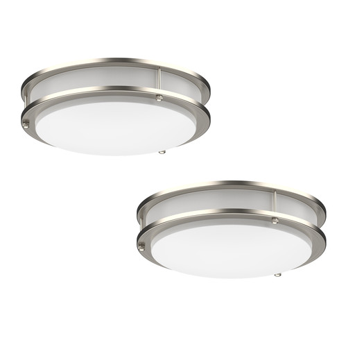 Pack led flush mount - 2-pack,