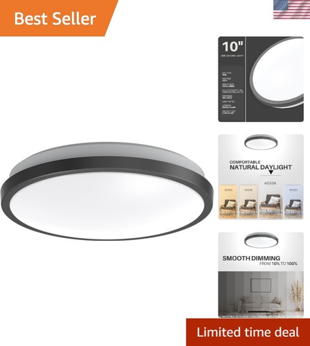Round matte black - 10",