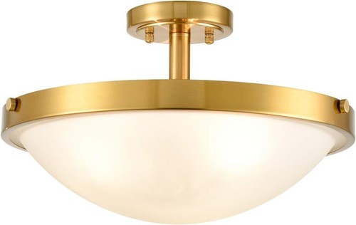 Modern brass semi flush - modern, mount