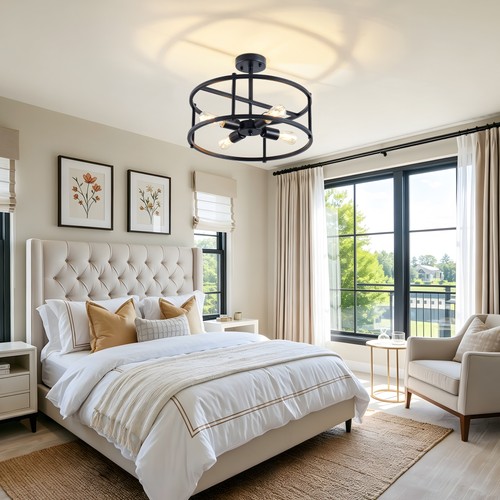 Industrial semi flush - 17",